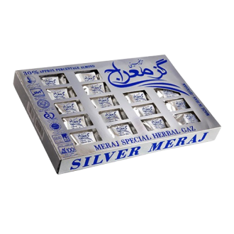 گز لقمه ای ۳۰٪ مغز بادام معراج