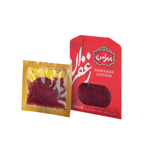 زعفران 4.608 گرم پاکت بهرامن زعفران 4.608 گرم پاکت بهرامن